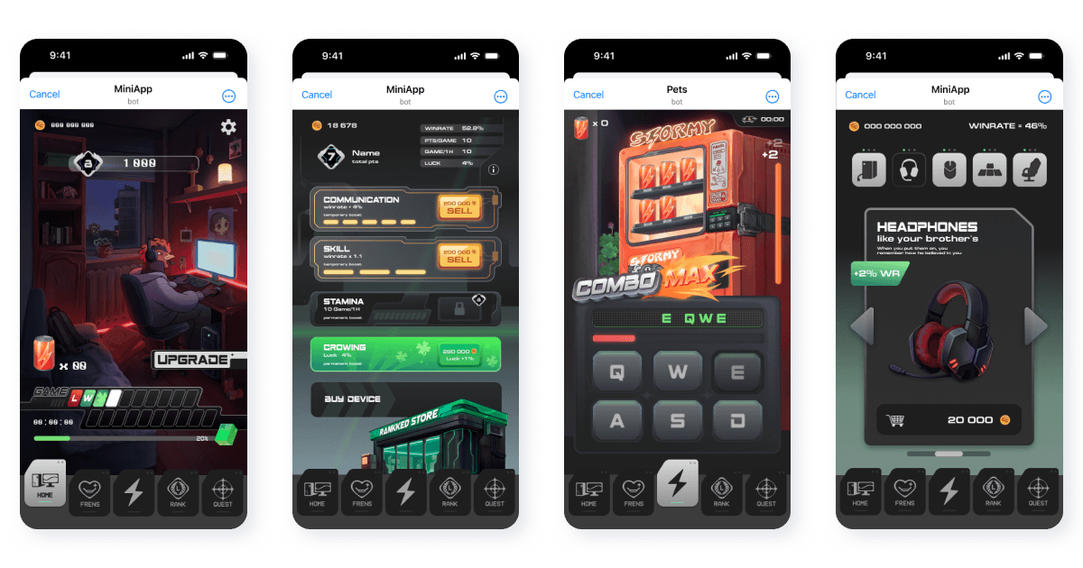Telegram Mini App с геймификацией для Web3-проекта