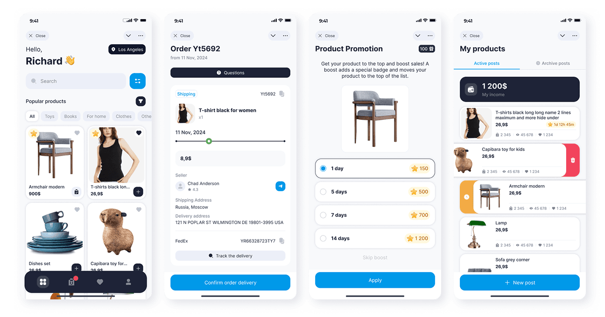 Telegram Mini App-маркетплейс с escrow и криптоплатежами